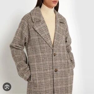 OAK + FORT Houndstooth Coat.